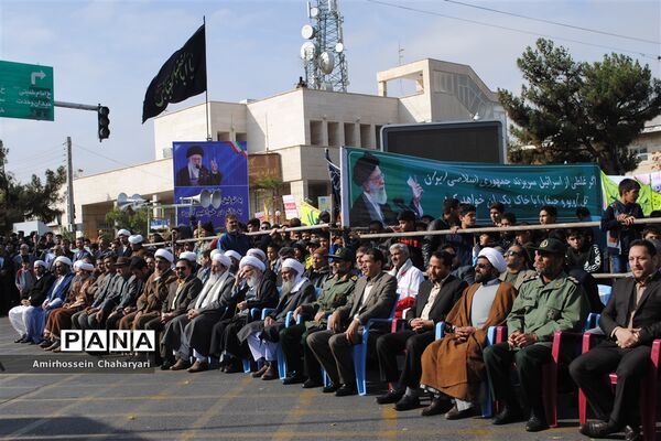 برگزاری راهپیمایی روز 13 آبان در شهرستان تایباد