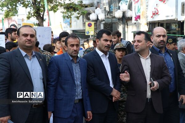 راهپیمایی روز 13 آبان در قائم‌شهر