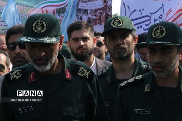 مراسم راهپیمایی 13 آبان در جزیره کیش