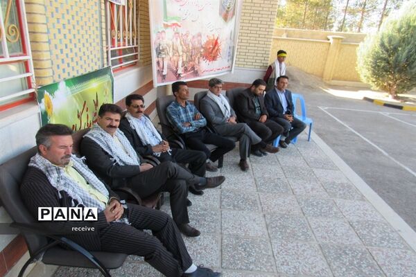 صبحگاه مشترک واحدهای بسیج دانش‌آموزی منطقه درودزن