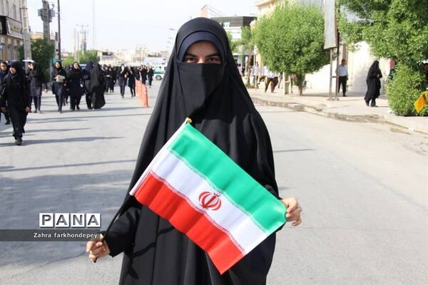 راهپیمایی روز 13 آبان در دشتستان