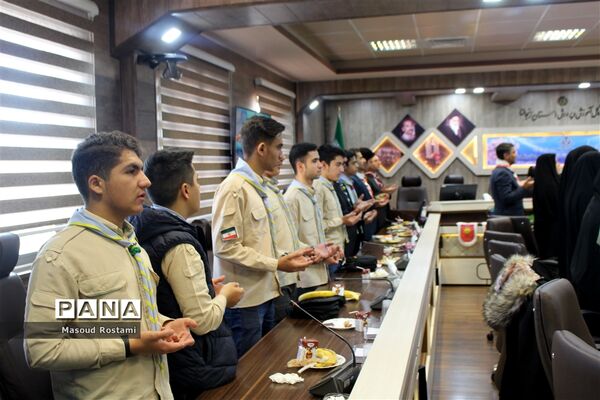 تجلیل ازبرگزیدگان اردوی ملی پیشتازان دختر و پسر استان زنجان