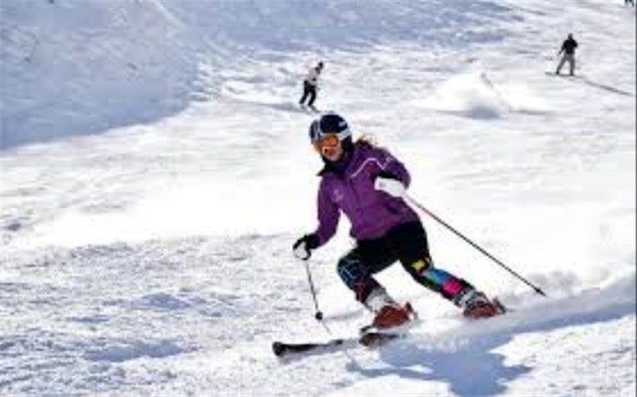 پیست اسکی دیزین نگین برفی رشته کوه های البرز