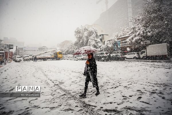 بارش برف پاییزی در تهران