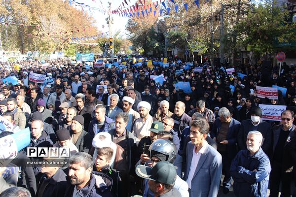 راهپیمایی مردمی در اقتدار و امنیت ملی در استان البرز