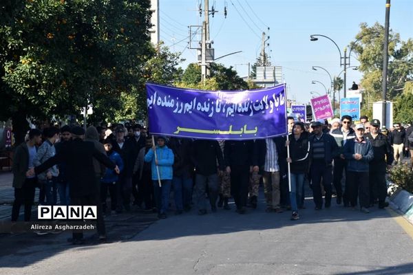 راهپیمایی امنیت و اقتداردر بابلسر