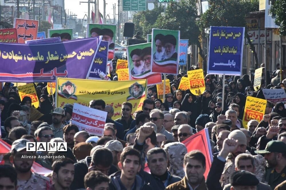 راهپیمایی امنیت و اقتداردر بابلسر