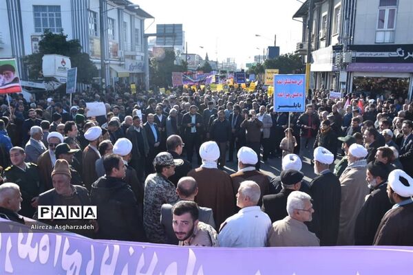 راهپیمایی امنیت و اقتداردر بابلسر