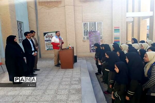 مانور زلزله در دبیرستان فاطمیه زارچ