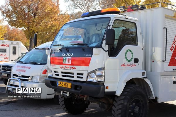 برگزاری مانور زلزله در آباده