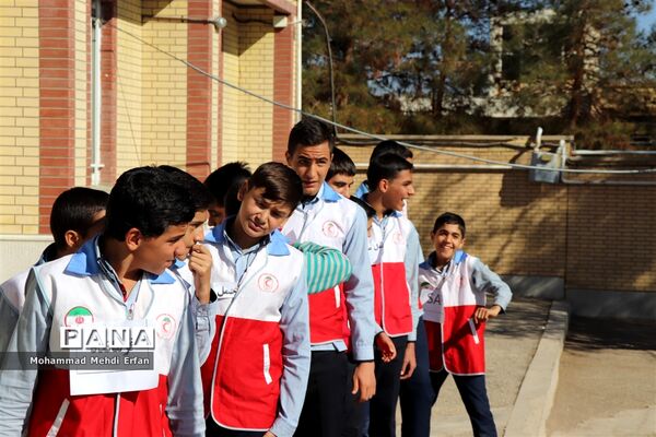 برگزاری مانور زلزله در آباده