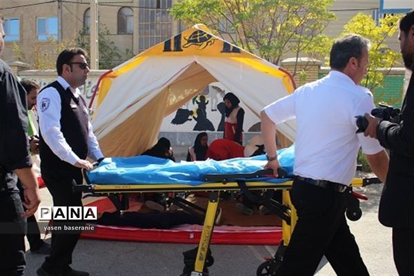 مانور زلزله و ایمنی در زاهدان