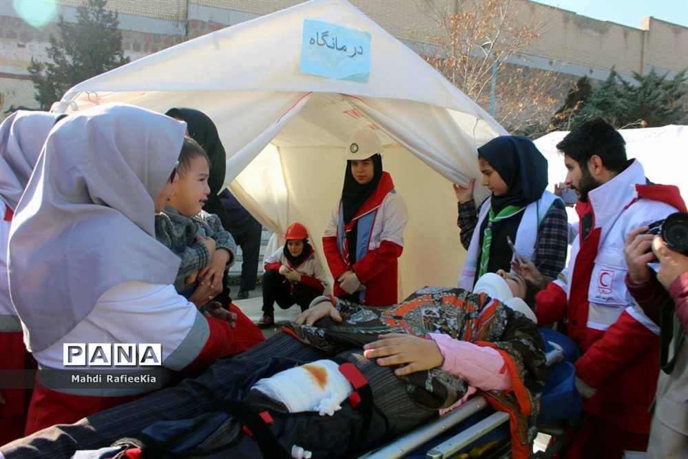 بیست و یکمین مانور زلزله و ایمنی در تبریز-2