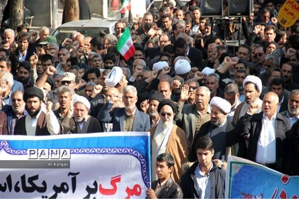 راهپیمایی حمایت از اقتدار و امنیت درابرکوه