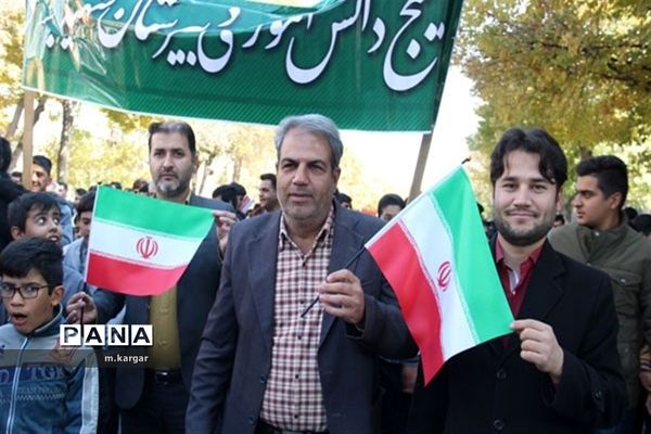 راهپیمایی حمایت از اقتدار و امنیت درابرکوه