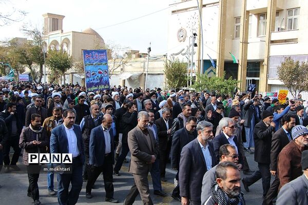 راهپیمایی حمایت از اقتدار و امنیت در یزد