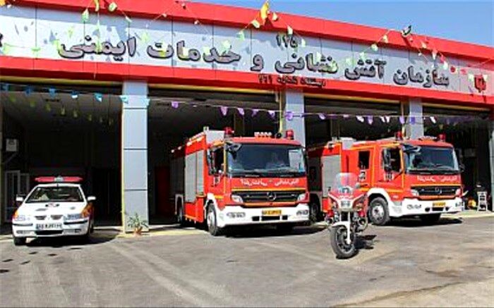 آتش سوزی تعمیرگاه خودرو در خیابان سراج