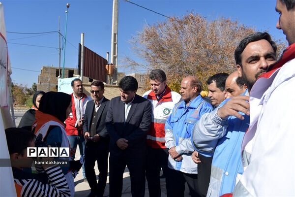 بیست و یکمین مانور سراسری زلزله در بهاباد
