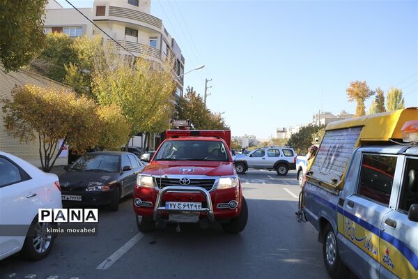 بیست و یکمین مانور سراسری زلزله در شیراز