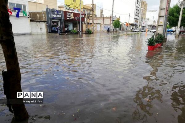 بارندگی شدید امروز در بوشهر