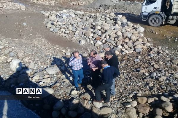 بازدید مسئولان استانی از روند اجرای پروژه‌های حوادثی غرب مازندران