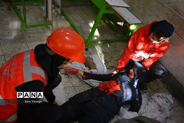 برگزاری مانور زلزله درشهریار