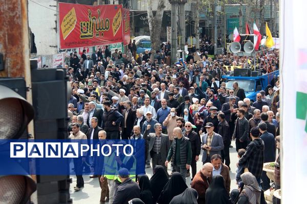 حضور مردم آمل در راهپیمایی روز قدس