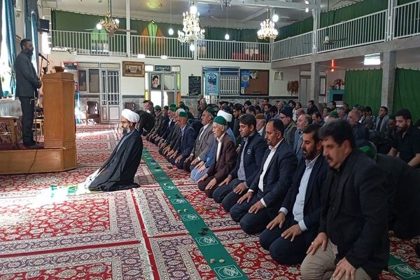 اقامه نماز جمعه در آخرین هفته ماه مبارک شعبان شهر بار نیشابور 