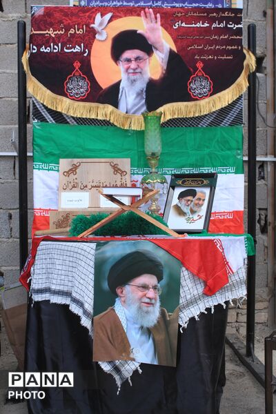 تشییع و تدفین پیکر شهید امیرحسن کاظمی