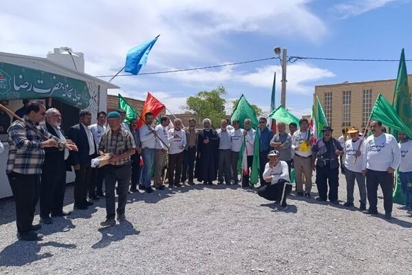 پرچم متبرک رضوی، تسلای دل پدر شهید جنگ رمضان