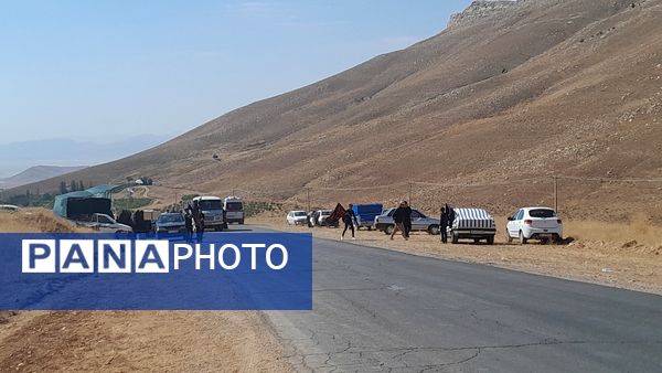 خروش مردم در پیاده‌روی جاماندگان اربعین سمیرم