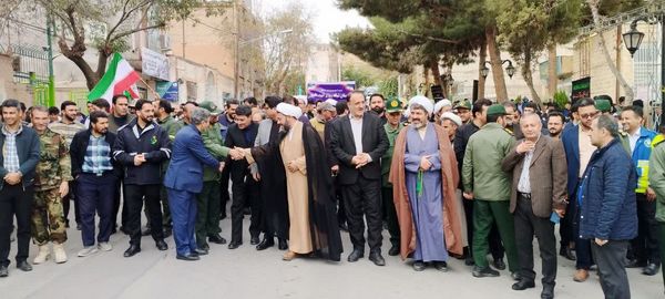 راهپیمایی روز13 آبان در شهر کلات برگزار شد