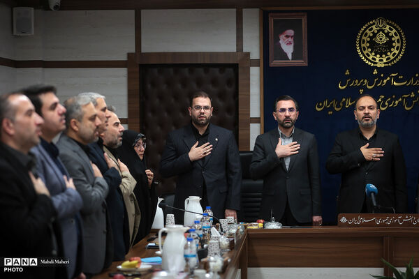مراسم تکریم  و معارفه قائم‌مقام سازمان دانش‌آموزی