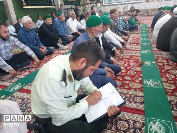 اقامه نماز جمعه عبادی سیاسی  در مسجد جامع شهربار نیشابور