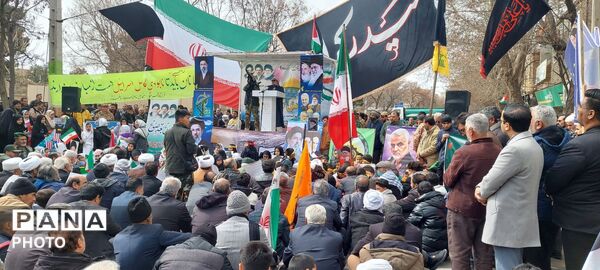 راهپیمایی باشکوه مردم باخرز در روز جهانی قدس، فریاد خونخواهی و آزادی در آخرین جمعه ماه رمضان