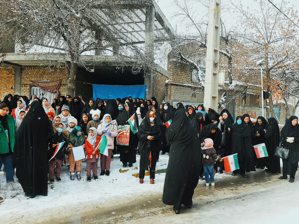 تجلی حضور مردم ولایتمدار شهر غلامان در راهپیمایی ۲۲ بهمن