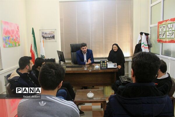 بازدید دانشجو معلمان دانشگاه فرهنگیان آذربایجان شرقی از سازمان دانش آموزی استان