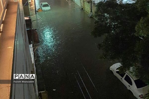 بارش شدید باران و آبگرفتی شهرها در خوزستان