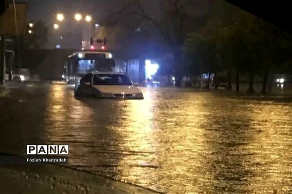 بارش شدید باران و آبگرفتی شهرها در خوزستان