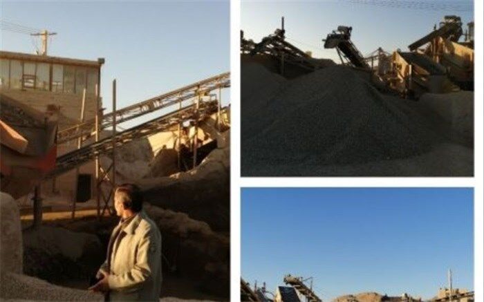 توقف فعالیت کارگاه های شن و ماسه میبد به دلیل آلودگی هوا