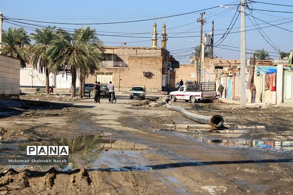 شهرستان کارون پس از باران