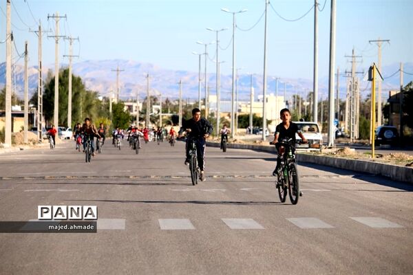 برگزاری اولین دوره المپیاد دوچرخه سواری دانش آموزی در  شهرستان خنج