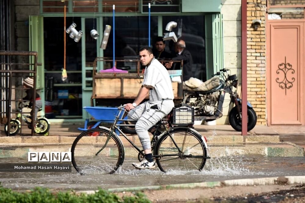 خیابانهای آبادان در محاصره آب گرفتگی