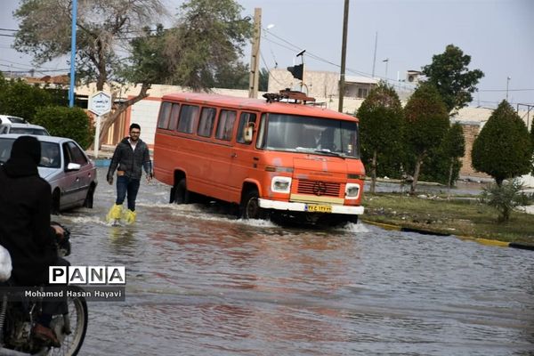 خیابانهای آبادان در محاصره آب گرفتگی