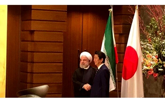 استقبال رسمی نخست وزیر ژاپن از رئیس جمهوری ایران