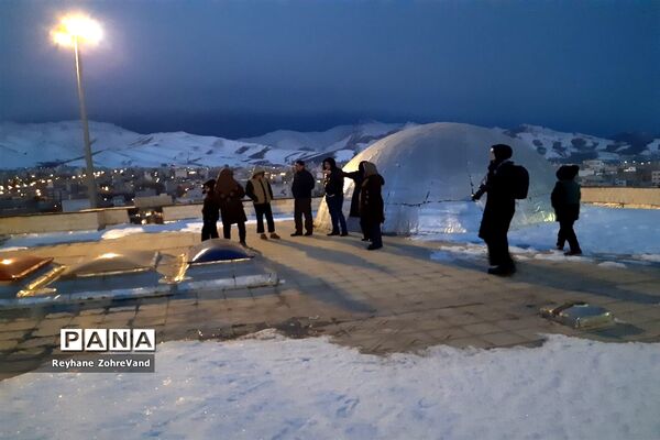 رصد خورشیدگرفتگی در رصدخانه ابن صلاح همدانی