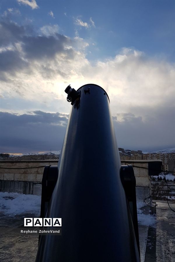 رصد خورشیدگرفتگی در رصدخانه ابن صلاح همدانی