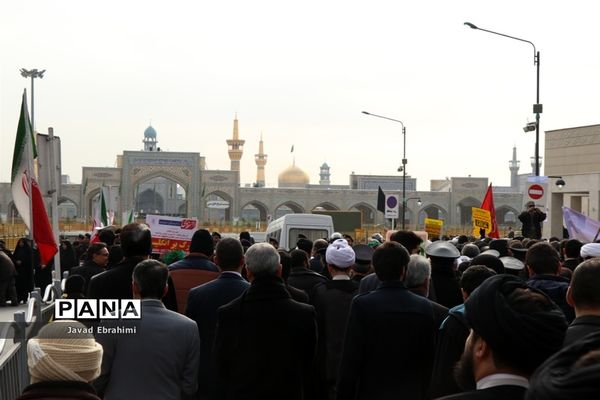 راهپیمایی مردم مشهد در گرامیداشت حماسه 9 دی ماه