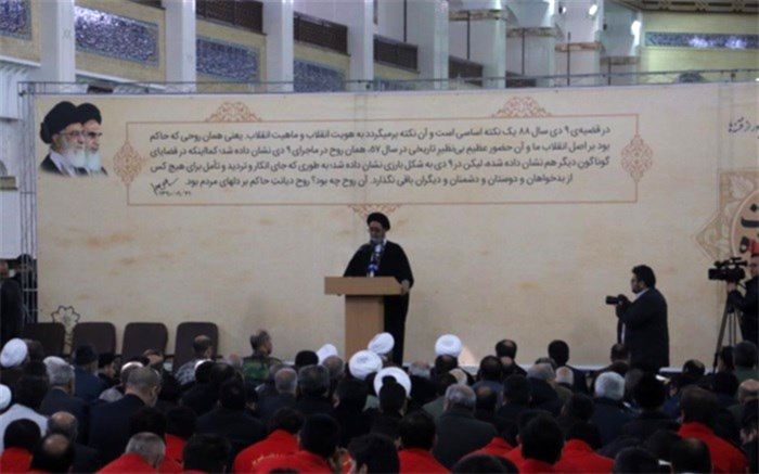 تجمع بزرگ مردم تبریز  به مناسبت حماسه ۹ دی