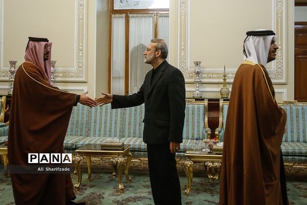 دیدار وزیر امور خارجه قطر با رئیس مجلس